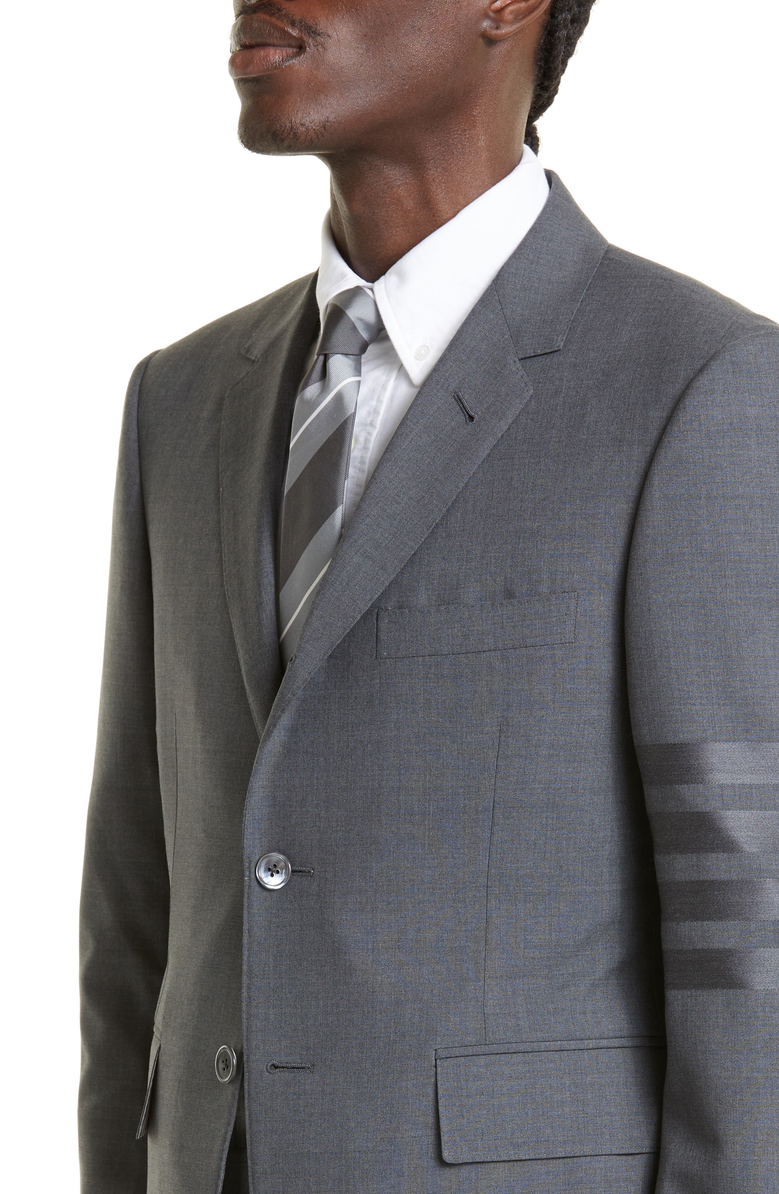 4 Bar Mélange Wool Sport Coat - 5