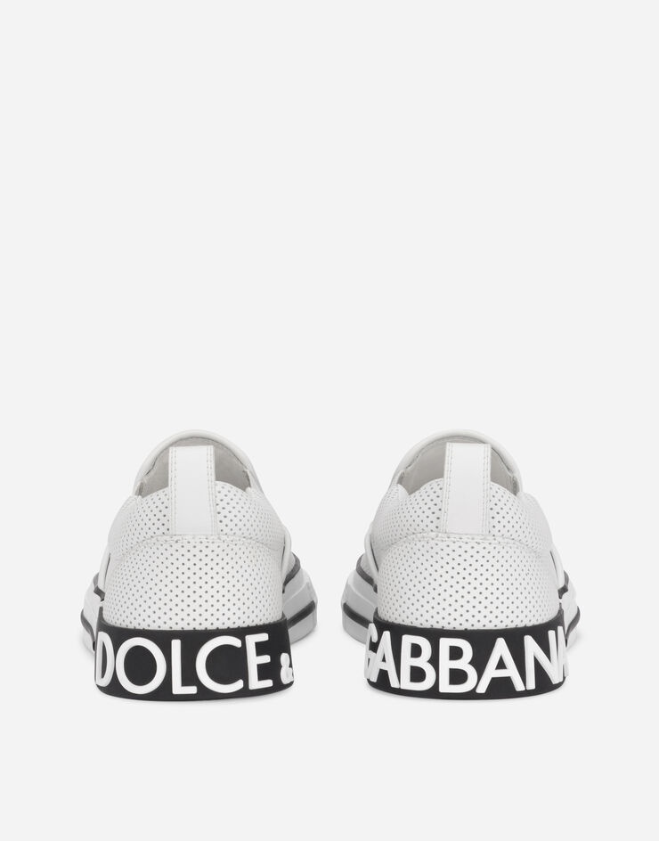 Perforated calfskin Custom 2.Zero slip-on sneakers - 3