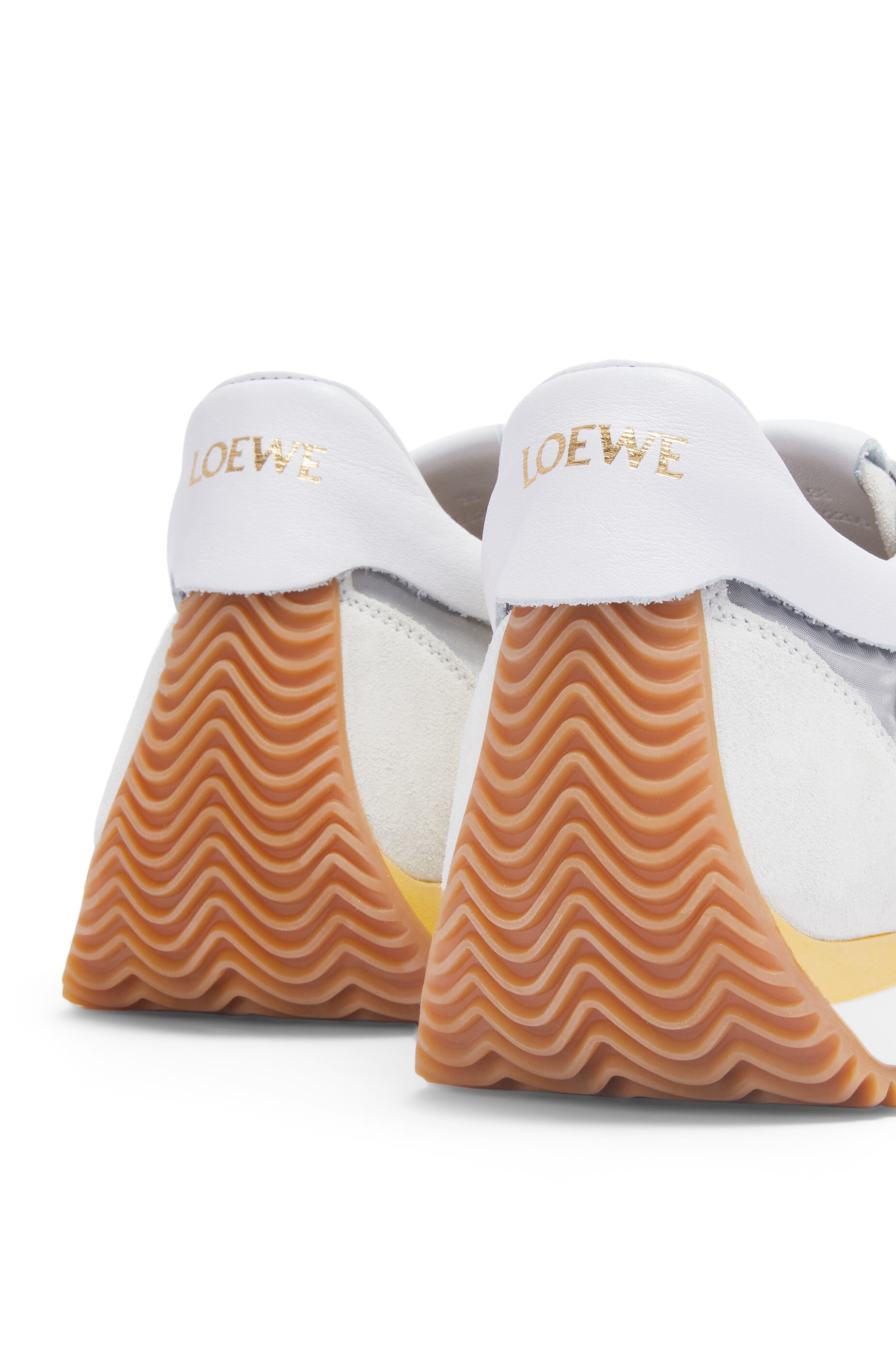 Flow runner in technical mesh and suede - 4