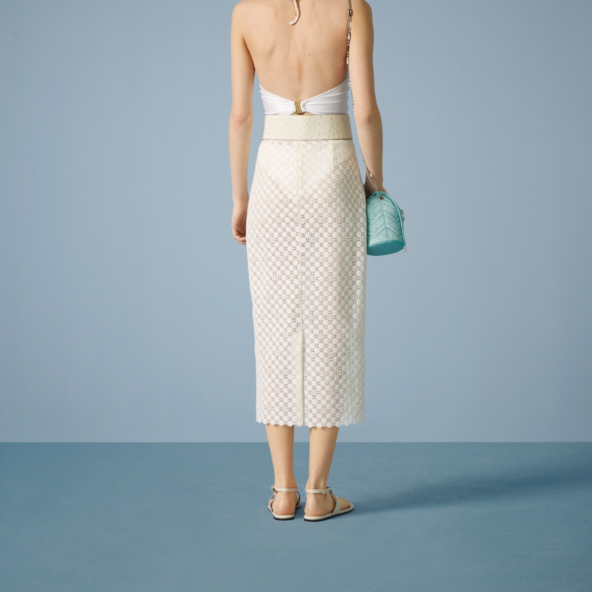 Double G flower lace skirt - 6