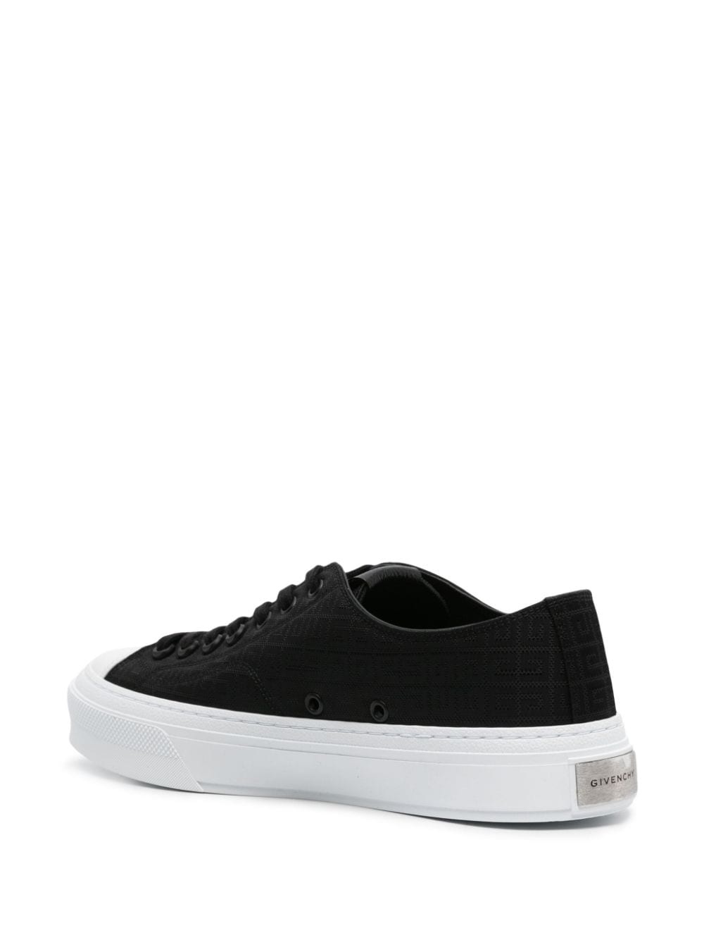 City Low logo-jacquard sneakers - 3