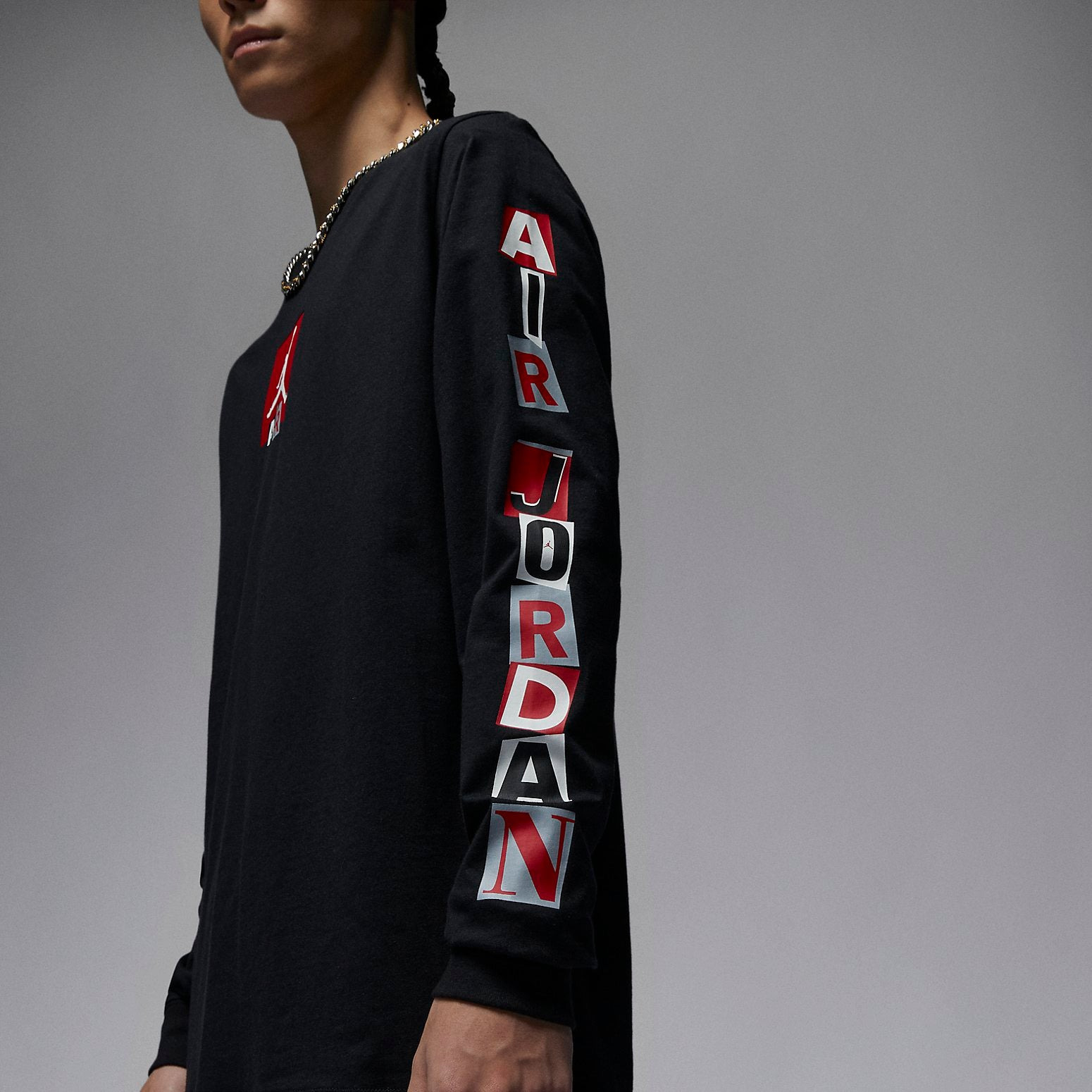 Air Jordan Brand Long Sleeve T-Shirt 'Black' FD7018-010 - 3