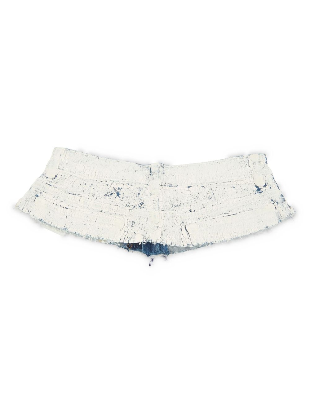 coated-finish denim belt - 2