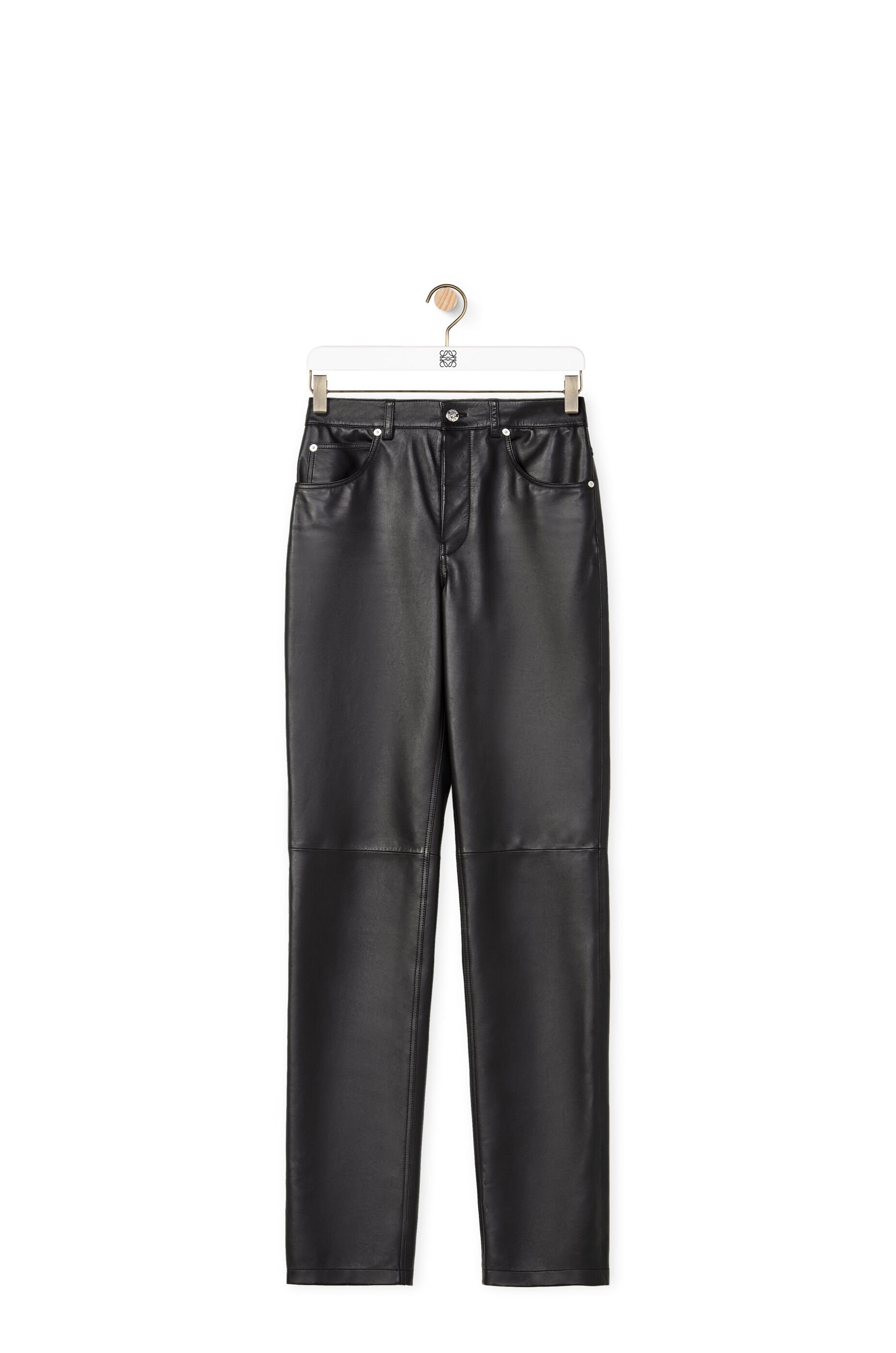 Straight leg trousers in nappa - 1