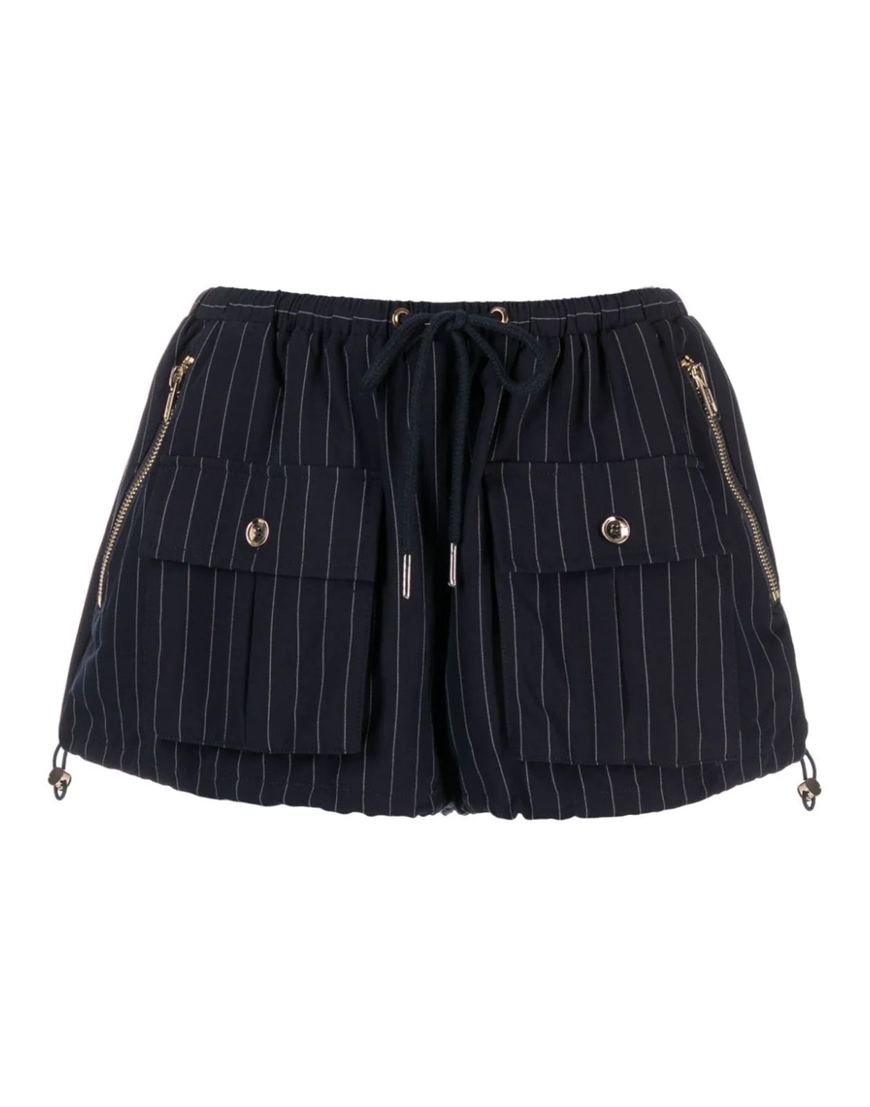 Pinstripe Cargo Bloomer Short - 10