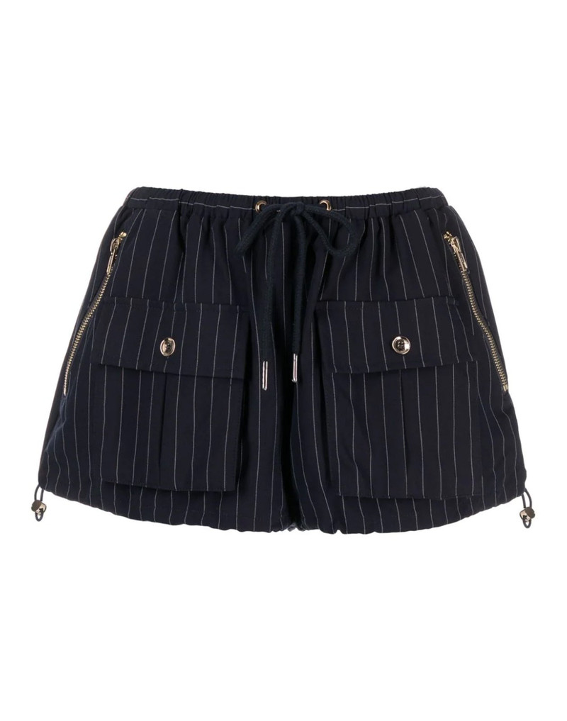 Pinstripe Cargo Bloomer Short 10