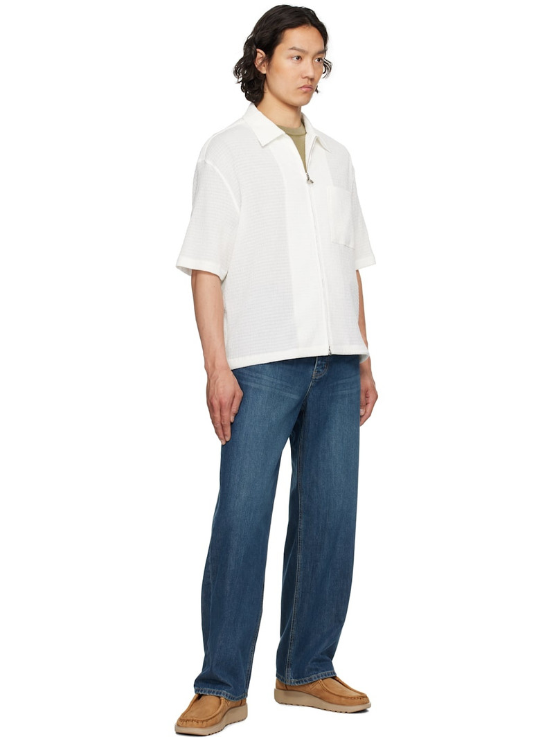 SOLID HOMME White Gauze Shirt outlook