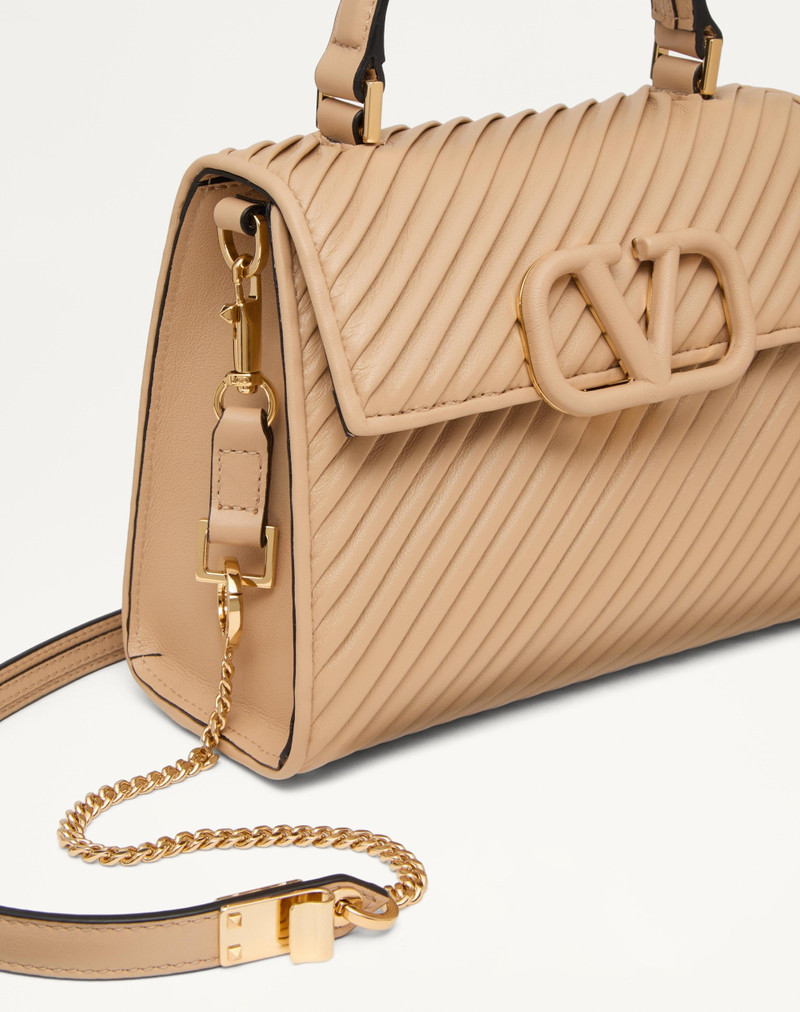 VALENTINO GARAVANI VSLING SMALL HANDBAG IN PLEATED NAPPA LEATHER 7