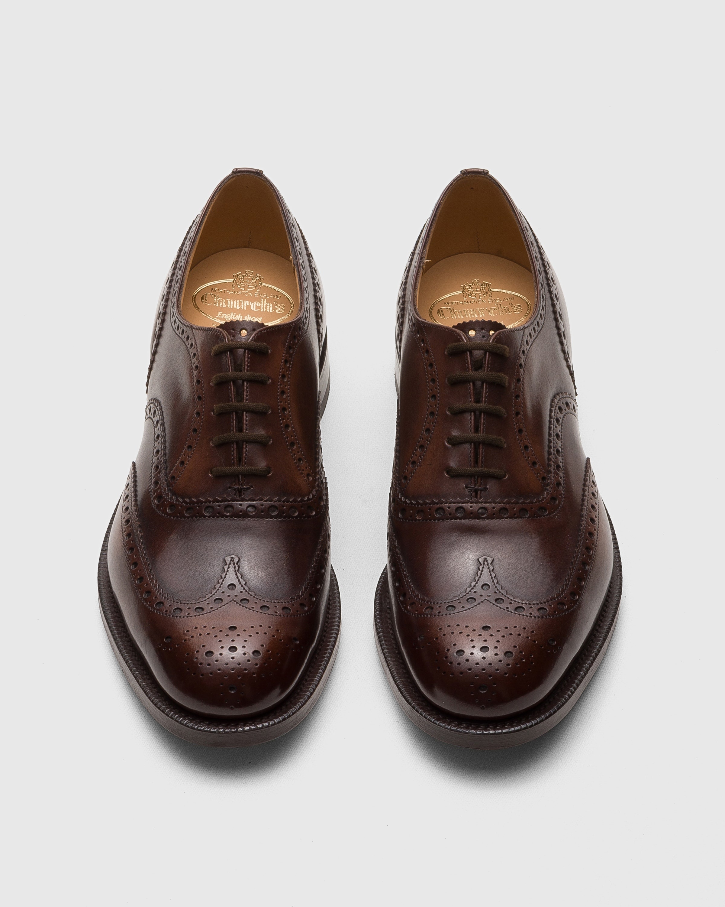 Bleached Calfskin Oxford Brogue - 5