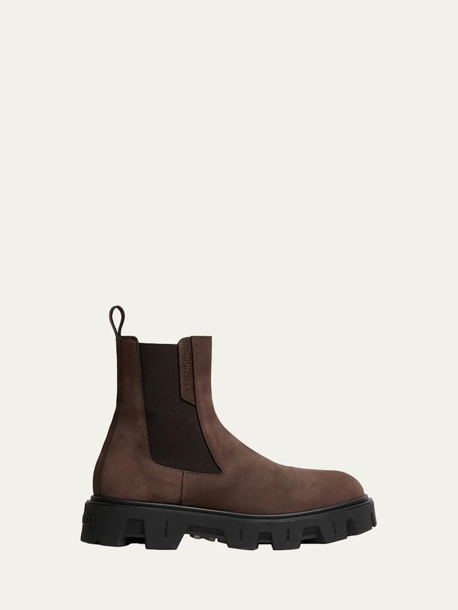 Men's Peak City Nubuck Lug-Sole Chelsea Boots - 1