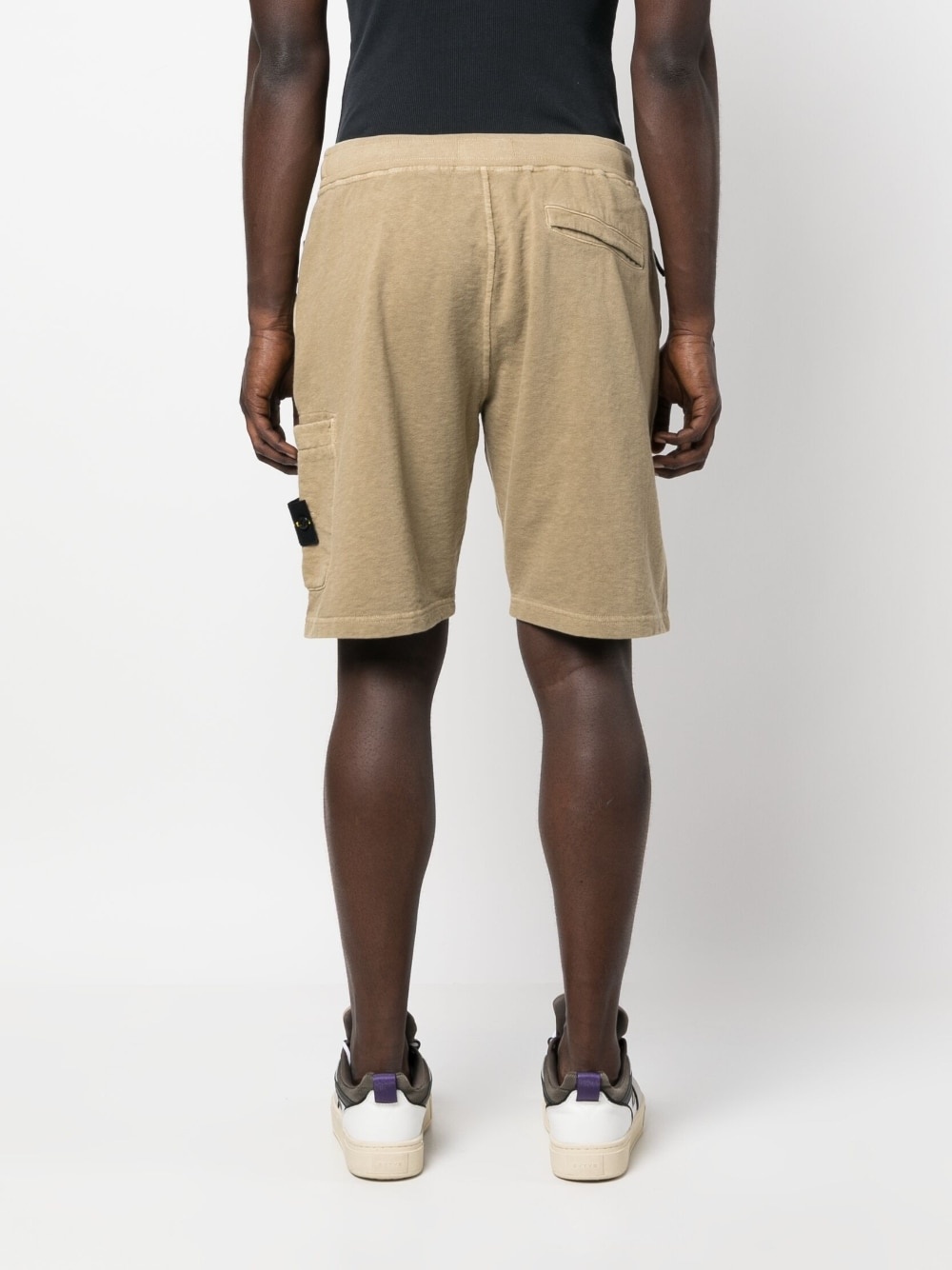 Compass-motif cotton shorts - 4