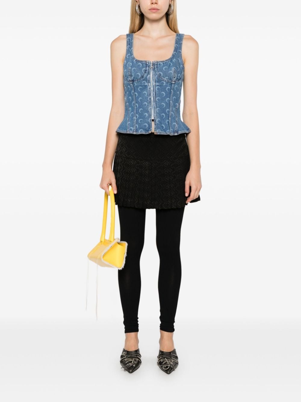 Moon Laser denim corset - 2