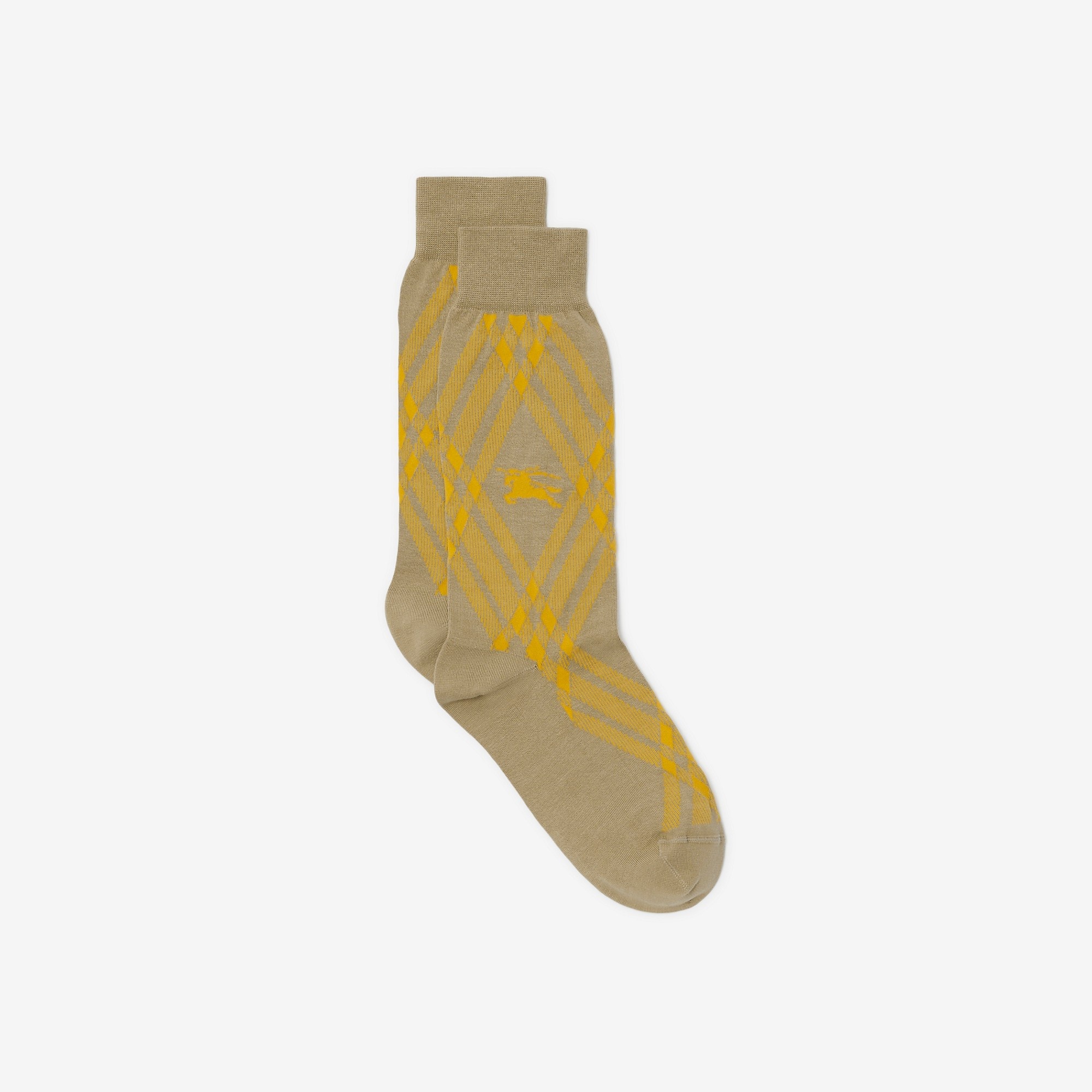 Check Cotton Blend Socks - 2