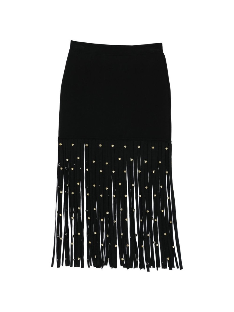 fringed embellished midi skirt 1