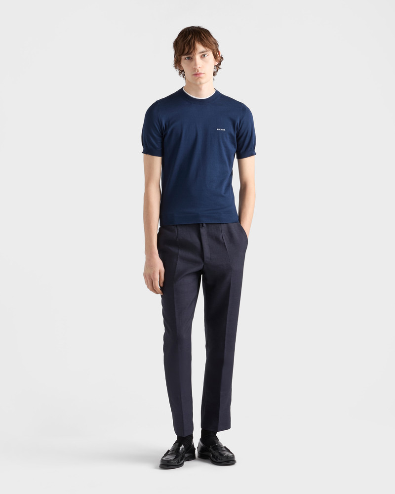 Prada Cotton crew-neck sweater outlook
