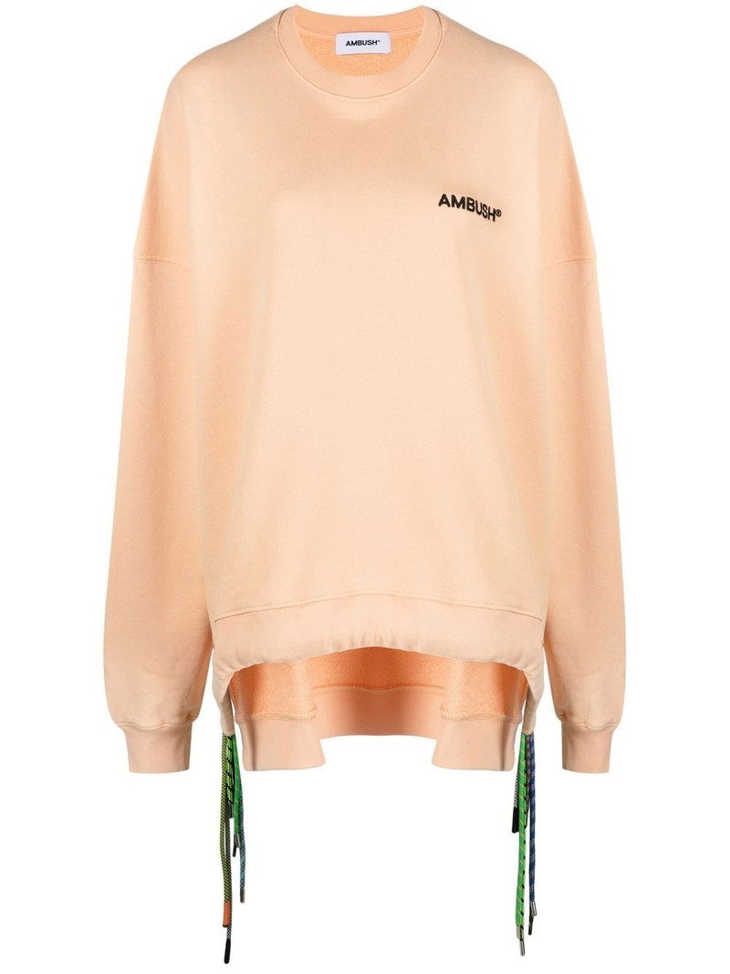 multi cord crew neck sweatshirt 1
