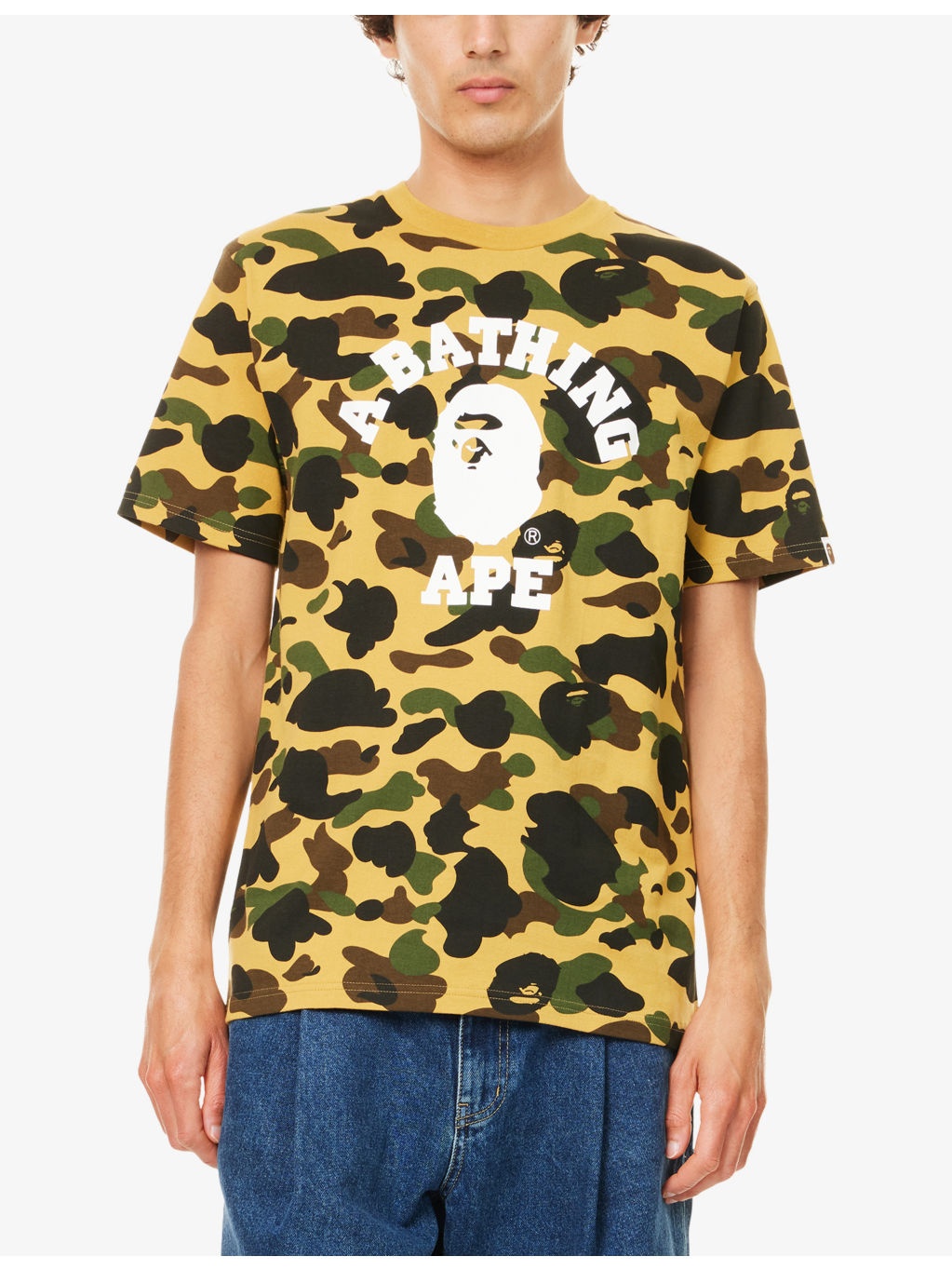 Camo College Graphic-Print Cotton T-Shirt - 3
