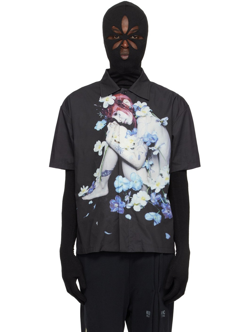 Black Graphic Shirt - 1