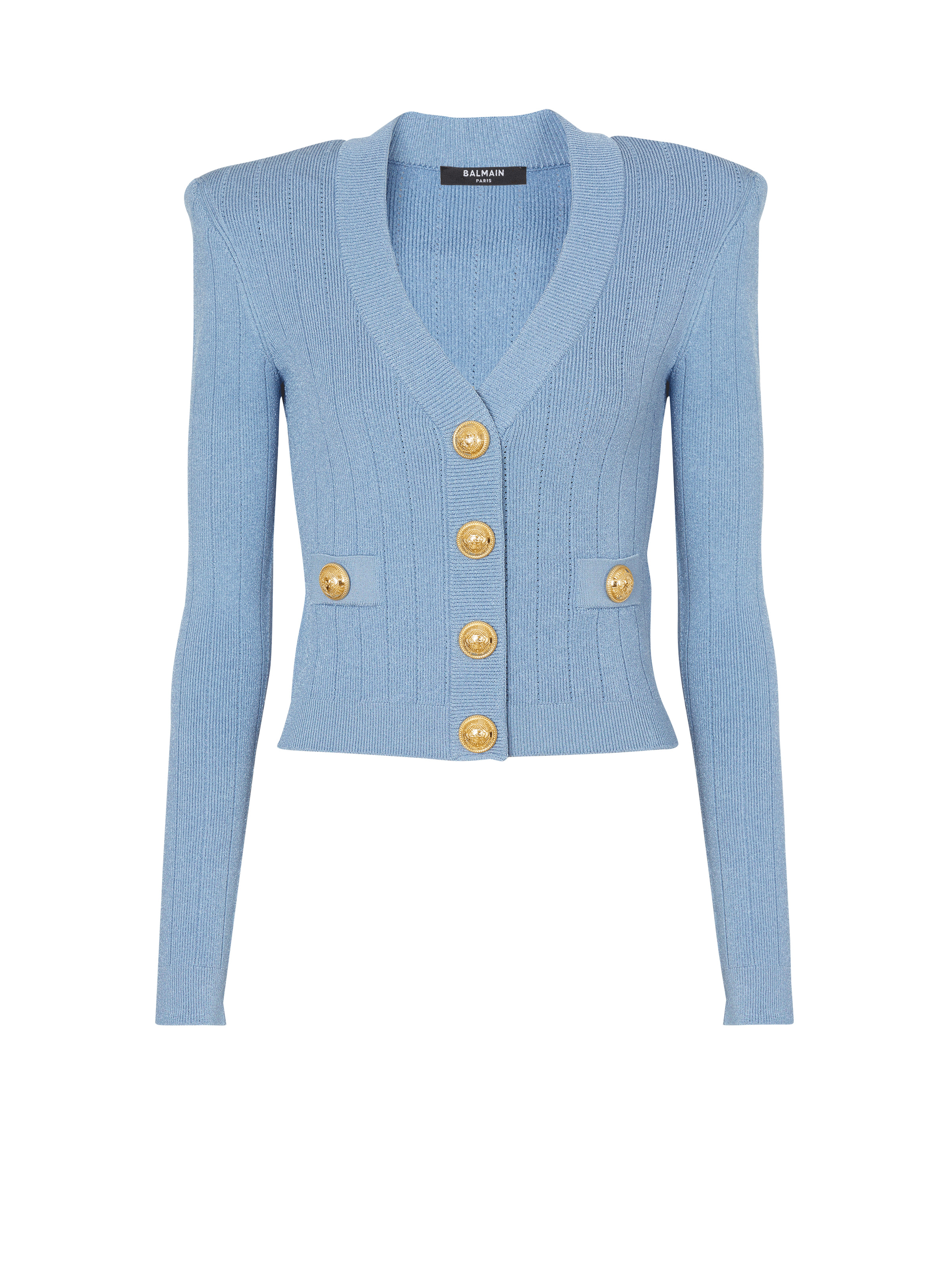 Buttoned knit cardigan - 1