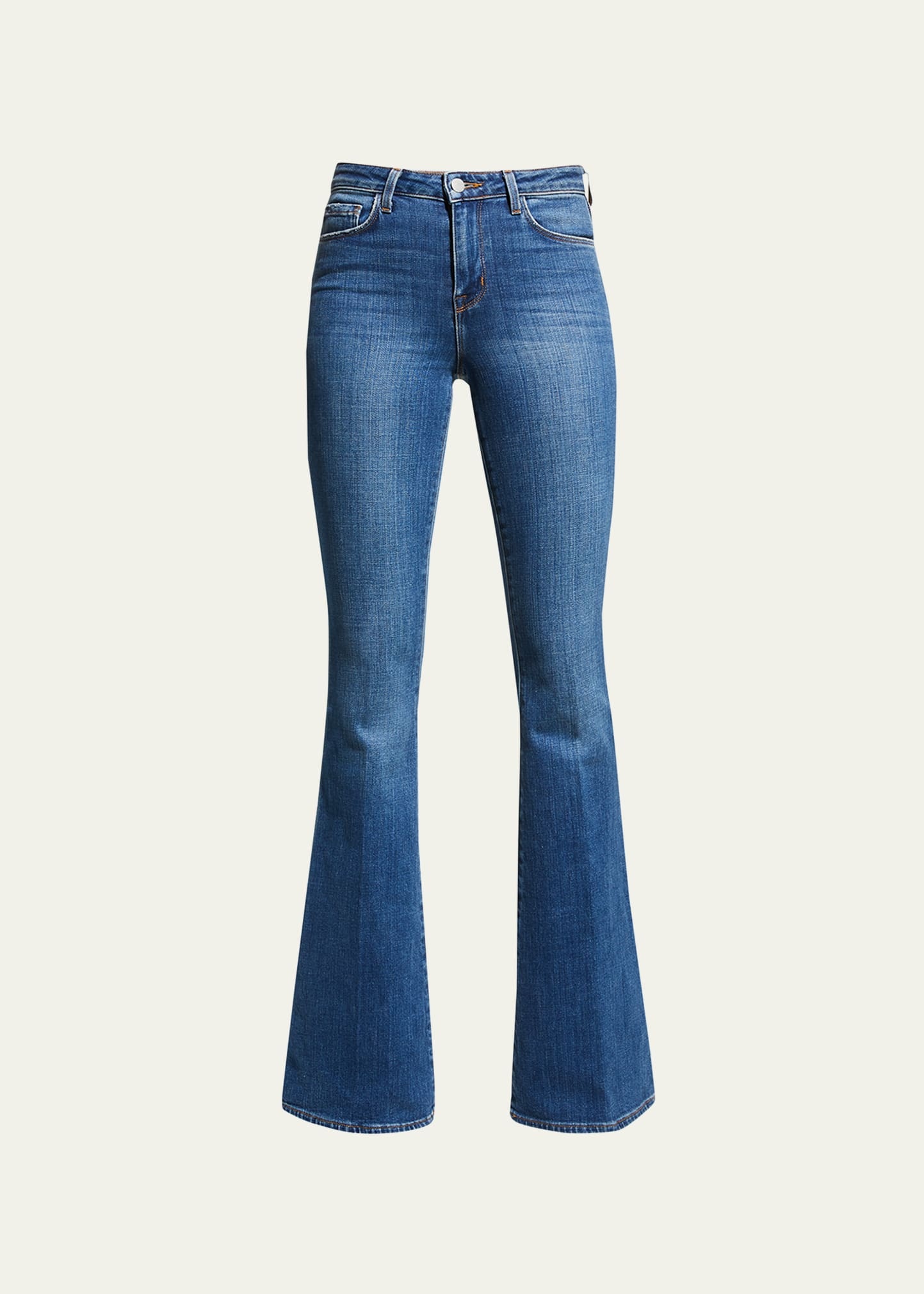 Bell High-Rise Flare Jeans - 2