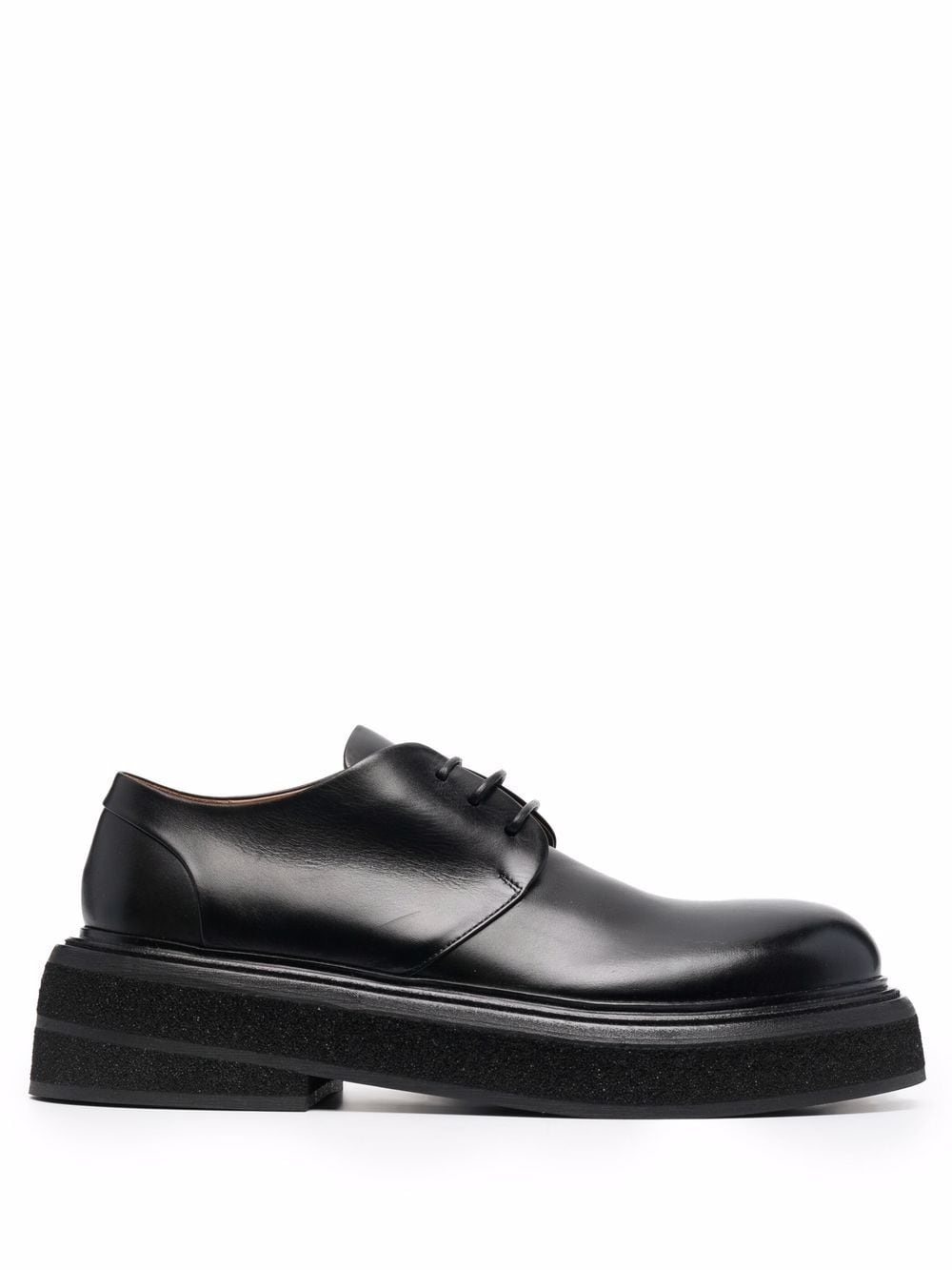 lace-up leather derby shoes - 1