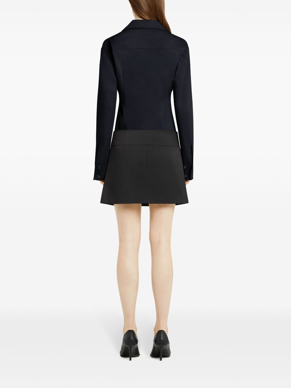 belted pleated mini skirt - 4
