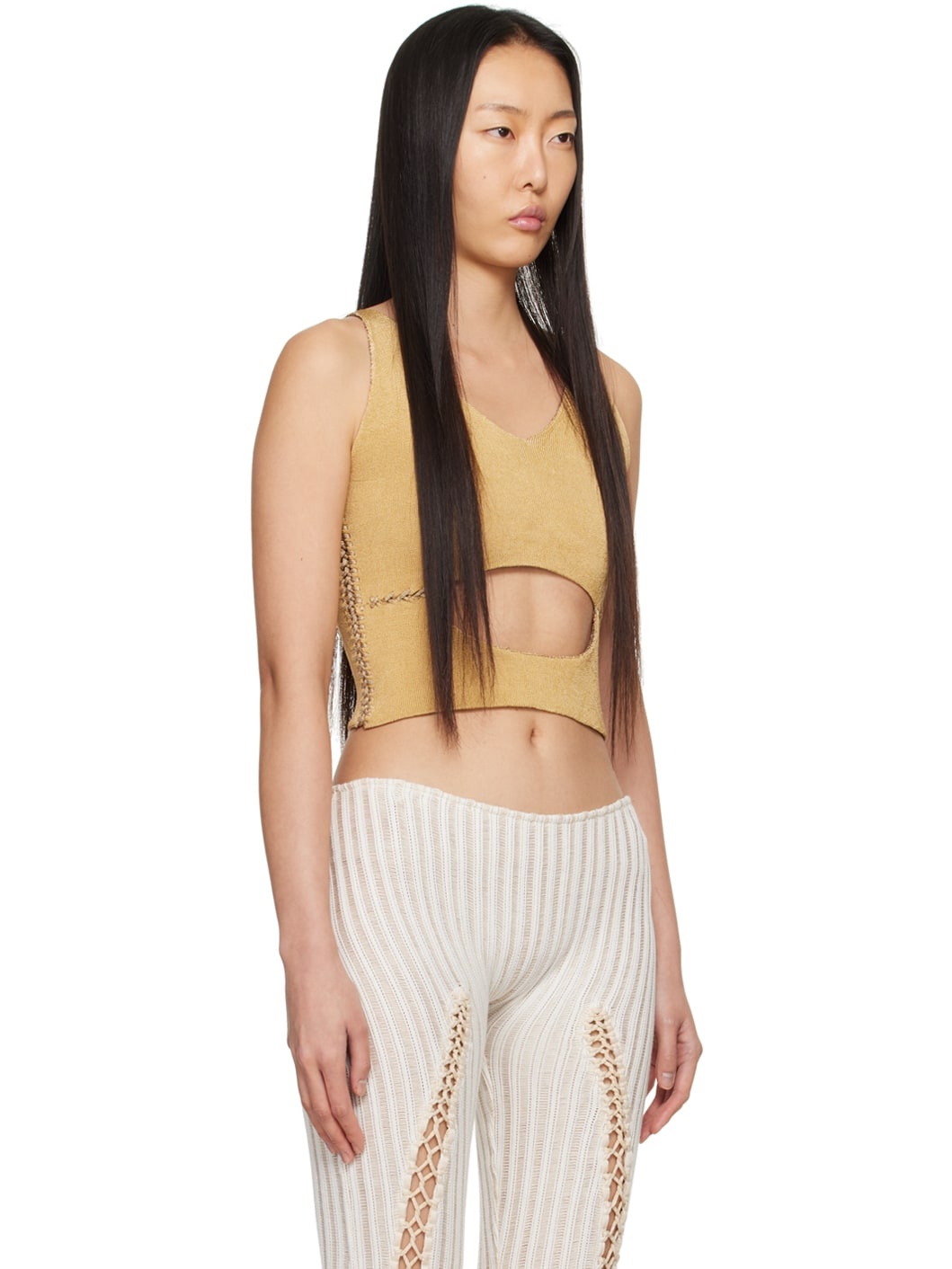 Tan Razor Tank Top - 2