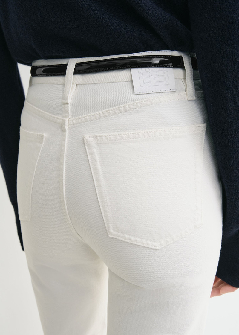 Classic cut denim off-white 6
