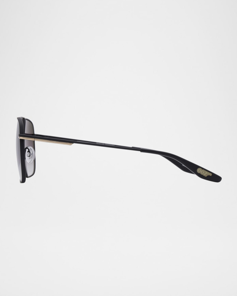 BARTON PERREIRA Men's Royale Titanium Aviator Sunglasses outlook