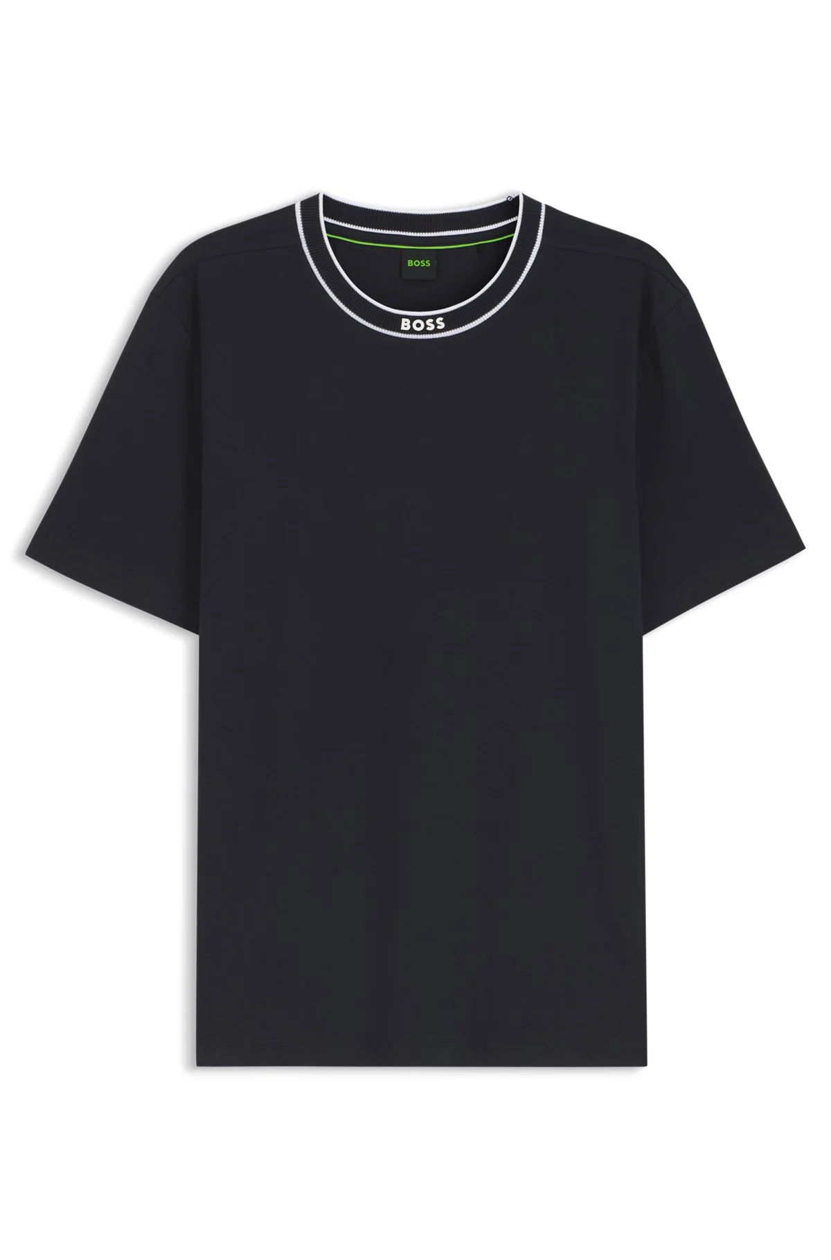 COTTON T-SHIRT WITH LOGO CREW NECK - 1