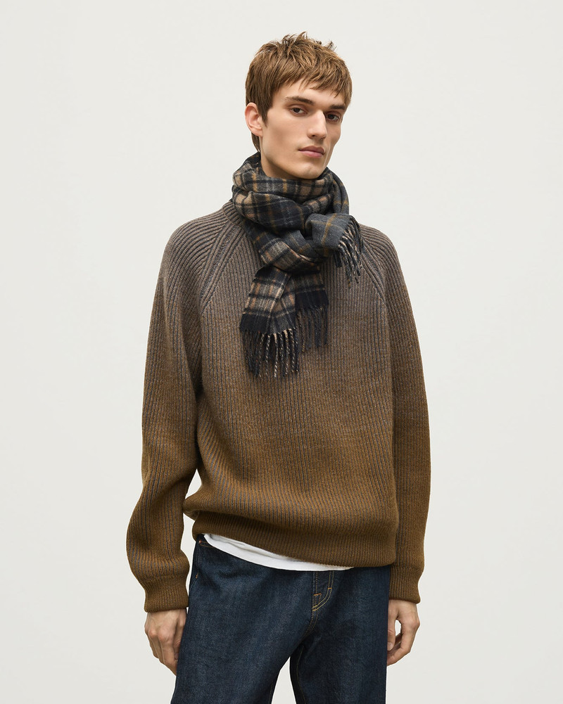 Dunnottar Tartan & Windowpane Cashmere Scarf 3