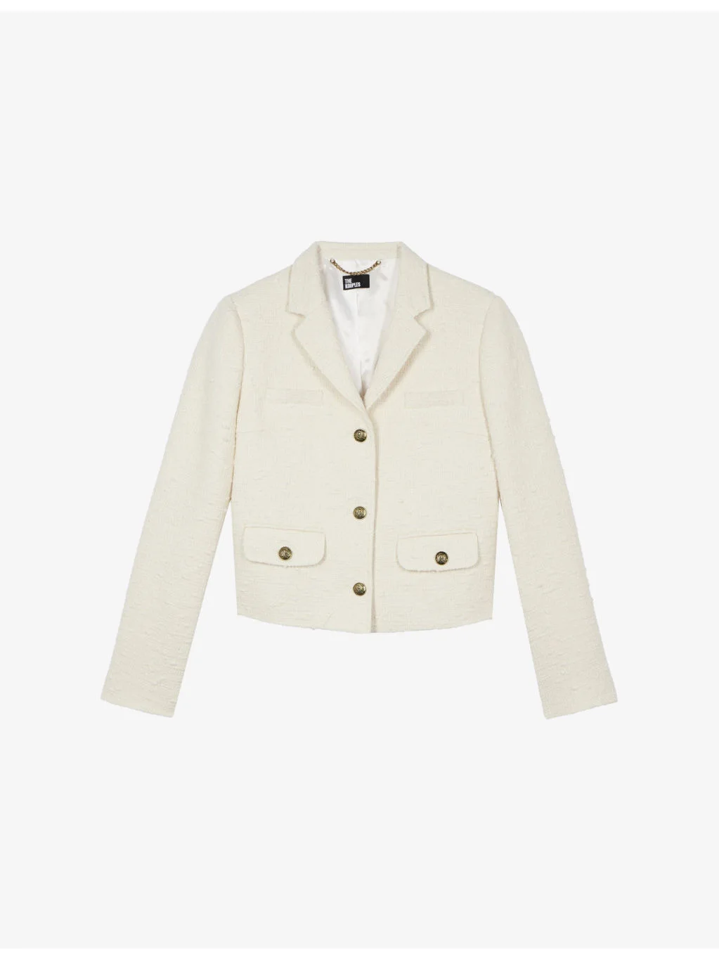 Single-Breasted Tweed Cotton-Blend Jacket - 1