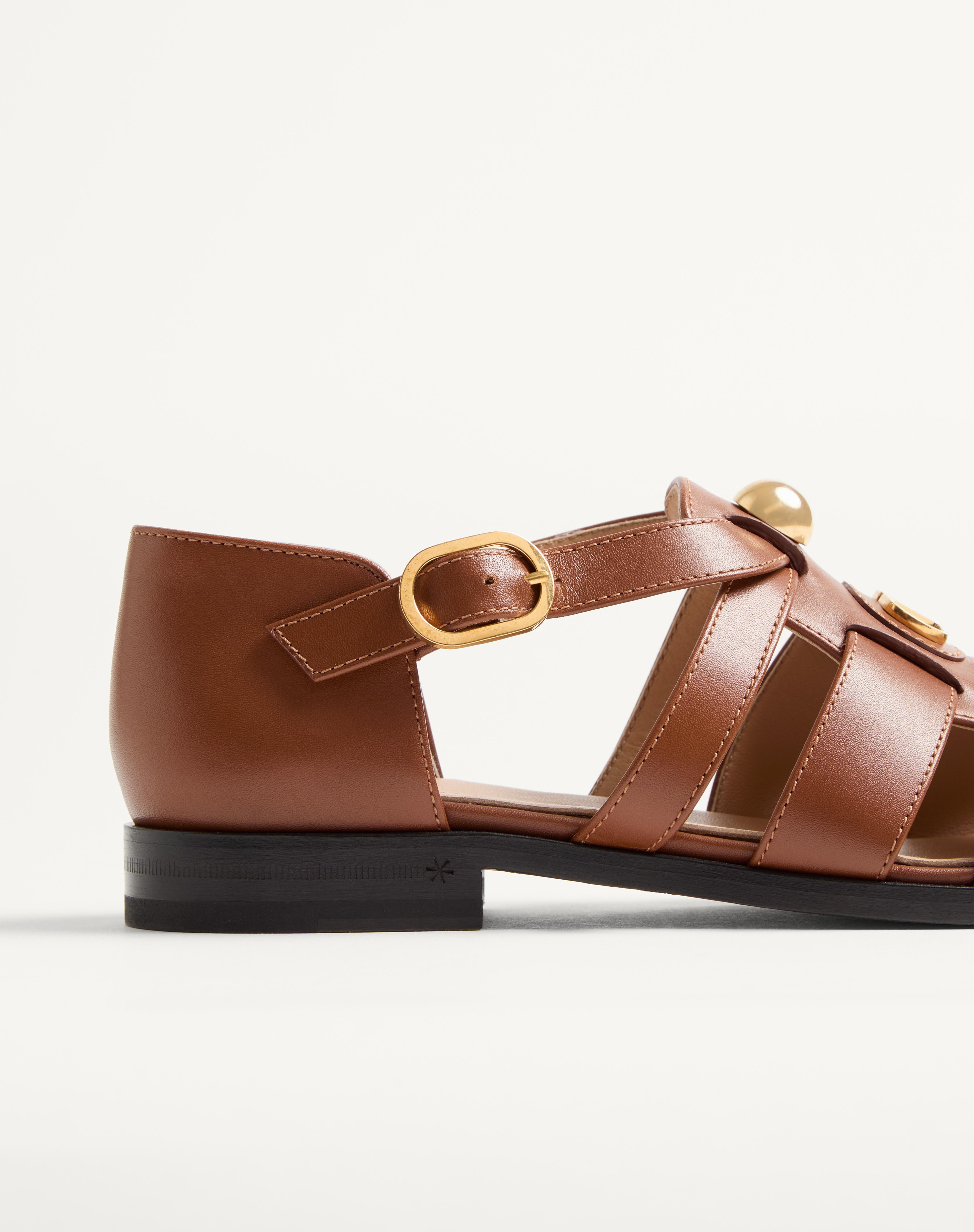 VLOGO SIGNATURE CALFSKIN FISHERMAN SANDAL 20MM - 6