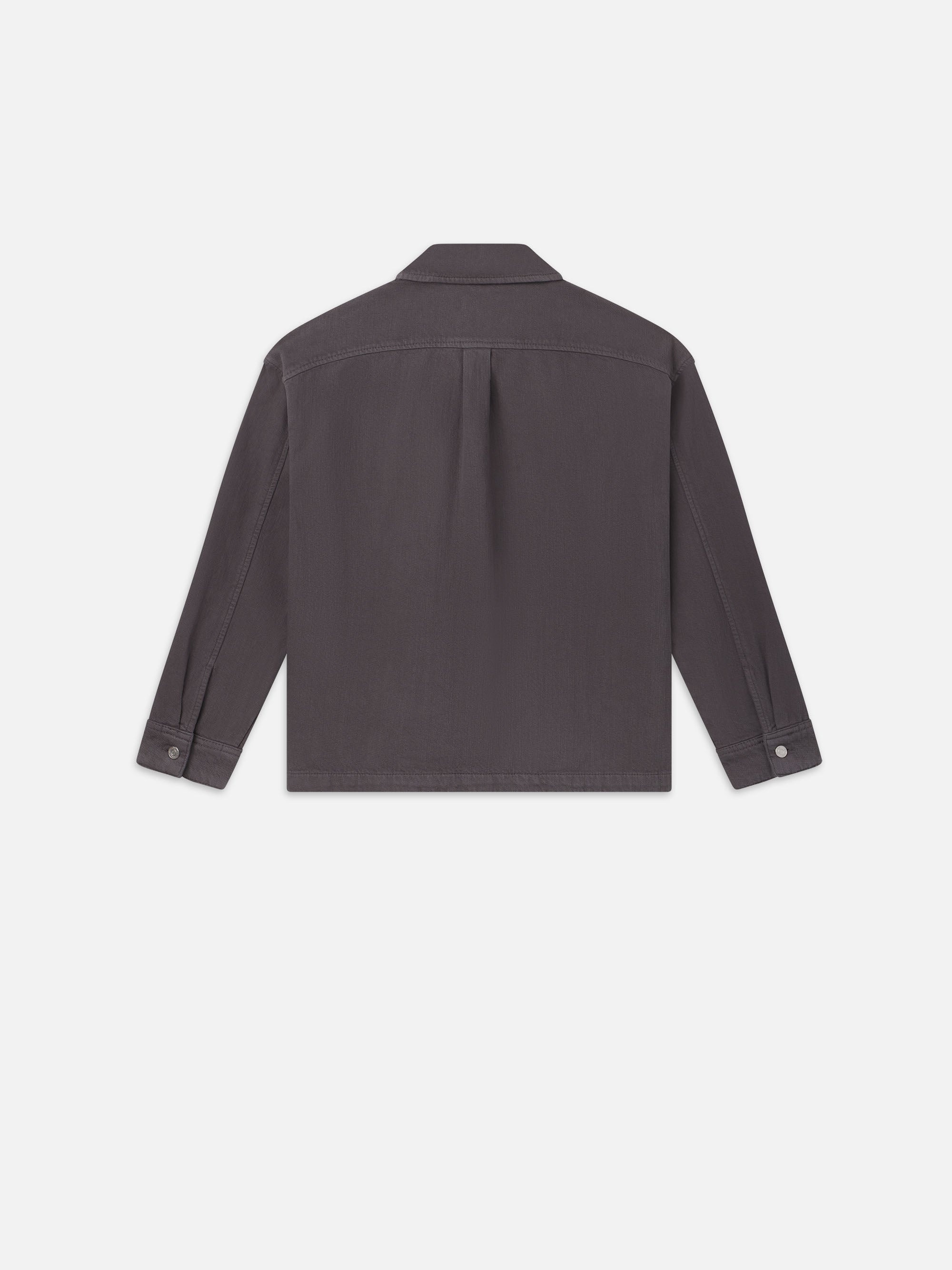 Relaxed Double Pocket Shirt in Slate Gray - 4