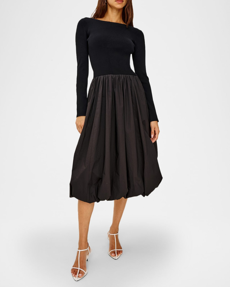 Rails Romana Long-Sleeve Bubble Midi Dress outlook