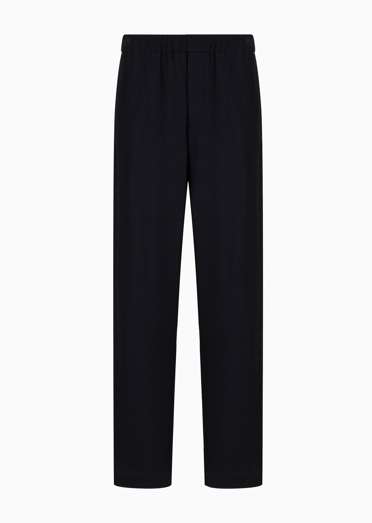 Technical waffle flat-front trousers - 1