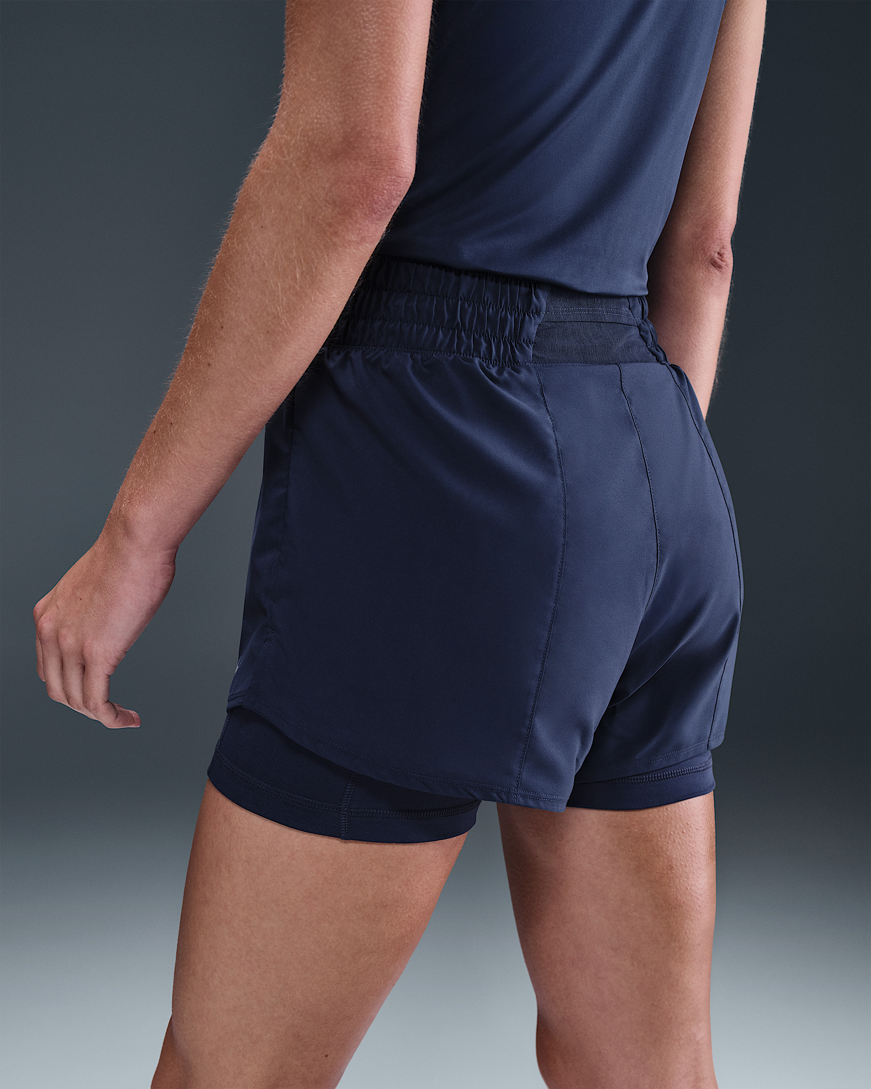 Nike One Women's Dri-FIT High-Waisted 3" 2-in-1 Shorts - 3