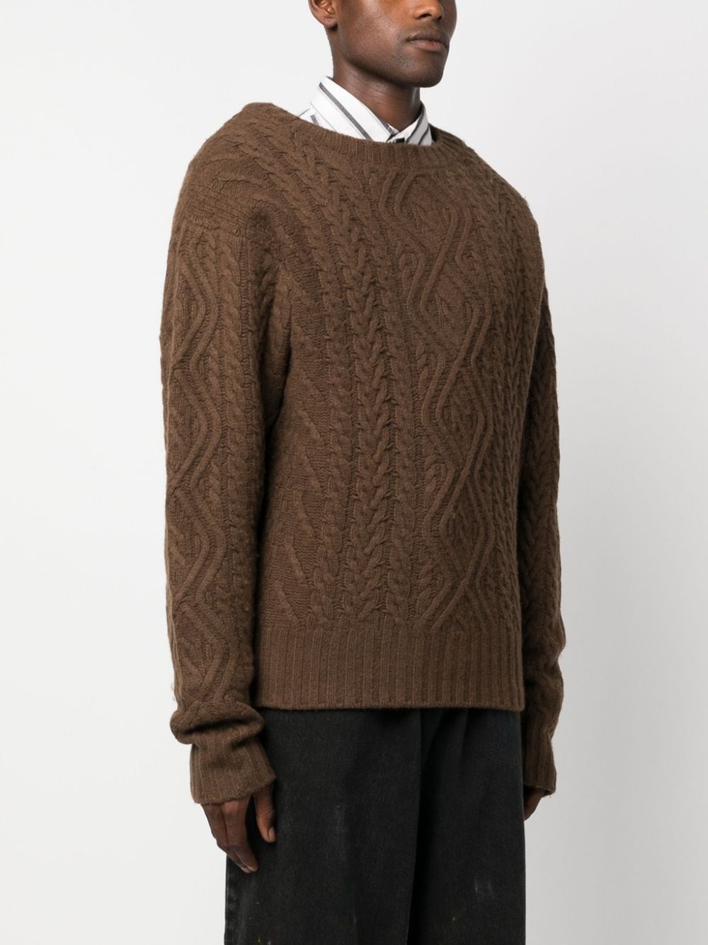 cable-knit jumper - 3