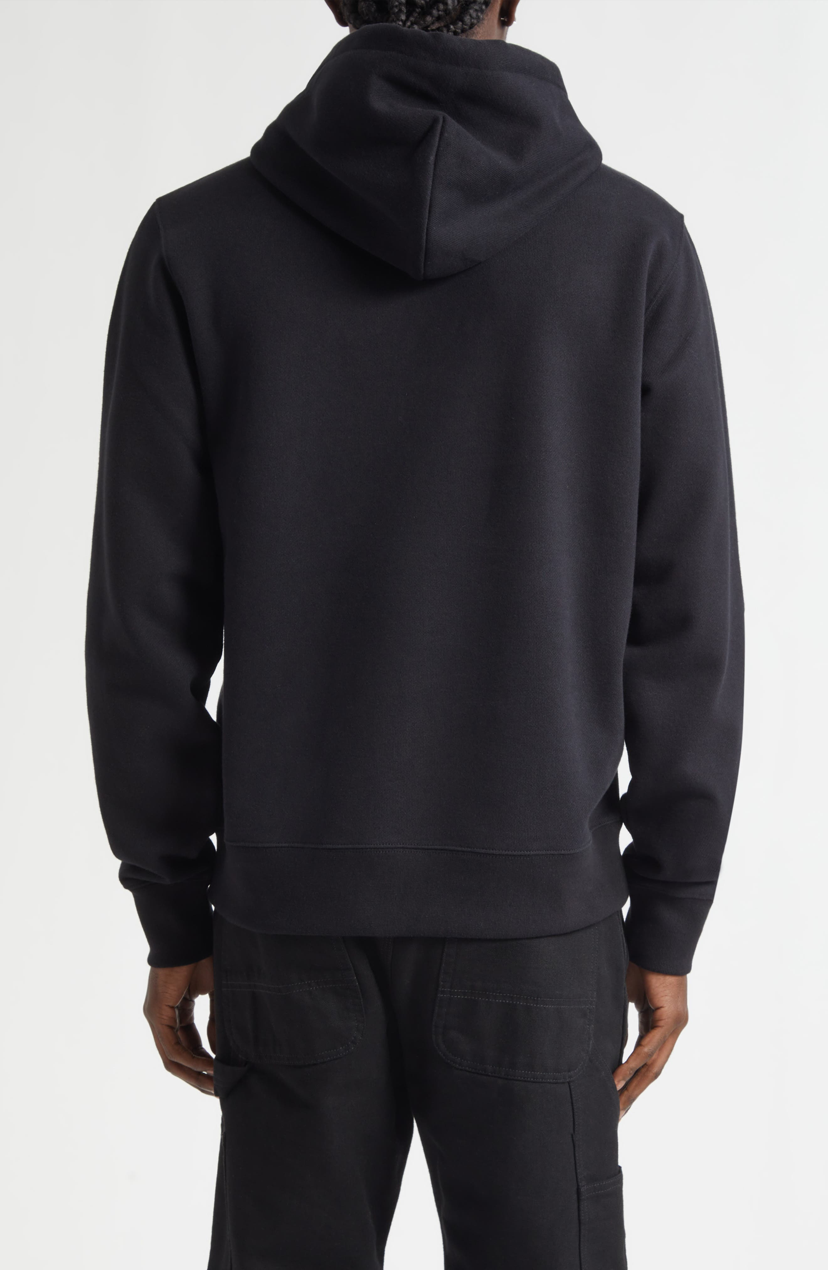 burberry Simon EKD Appliqué Cotton Hoodie in Black at Nordstrom - 2