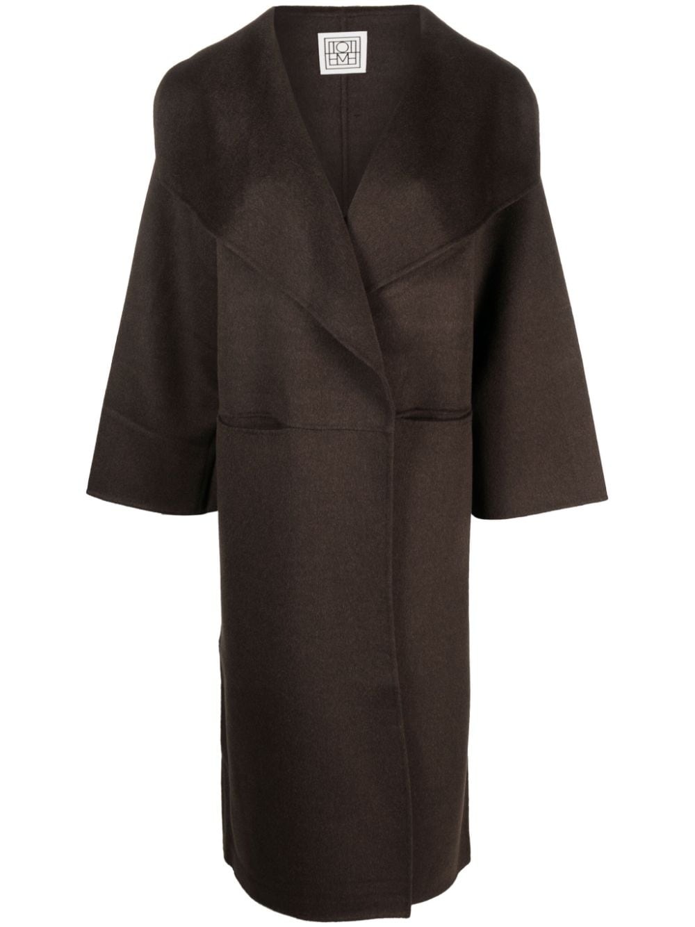 wool-blend coat - 1