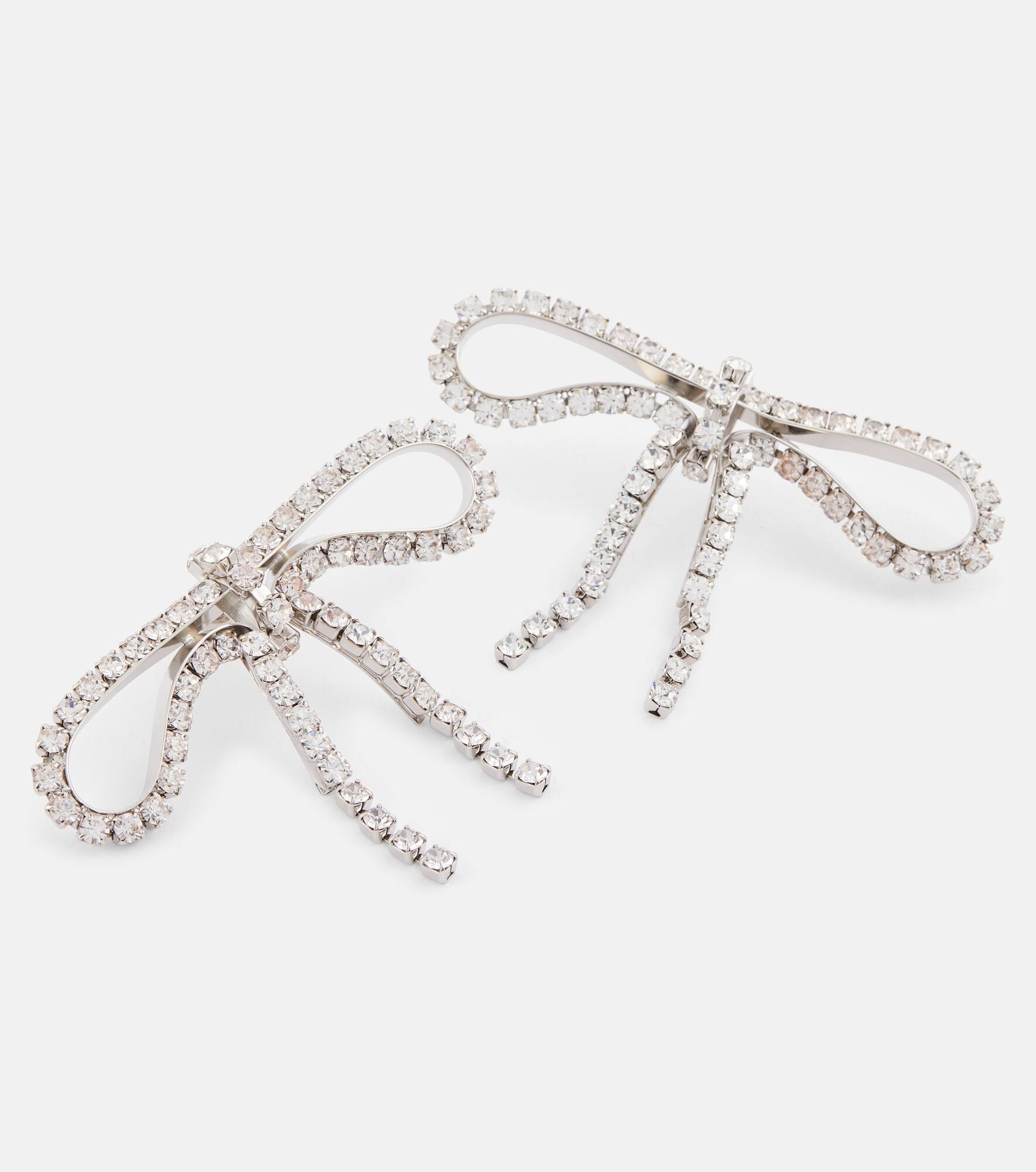 Archive Ribbon embellished earrings - 4