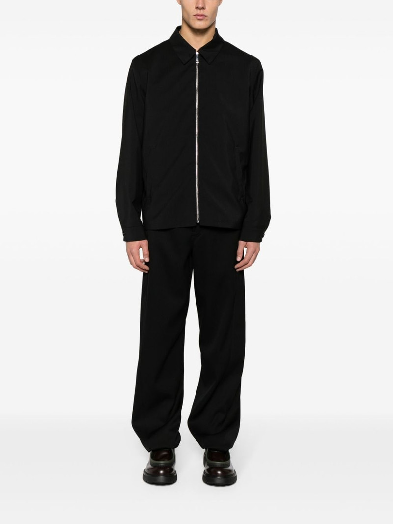 Prada zip-up wool blend shirt jacket outlook