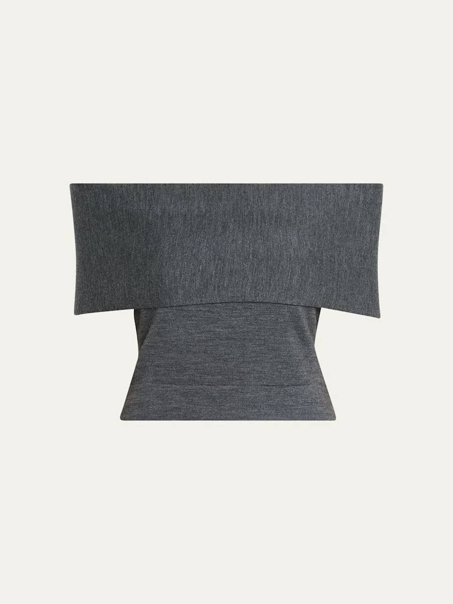 Callahan Off-The-Shoulder Merino Top - 1