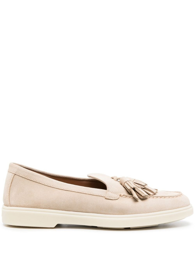 tassel-detail suede loafers 1