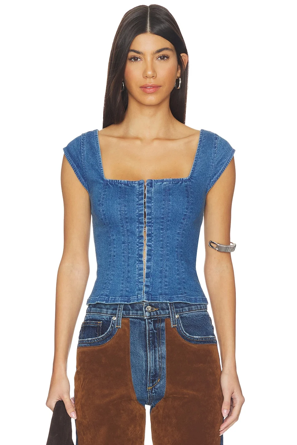 Marilyn Denim Corset - 1