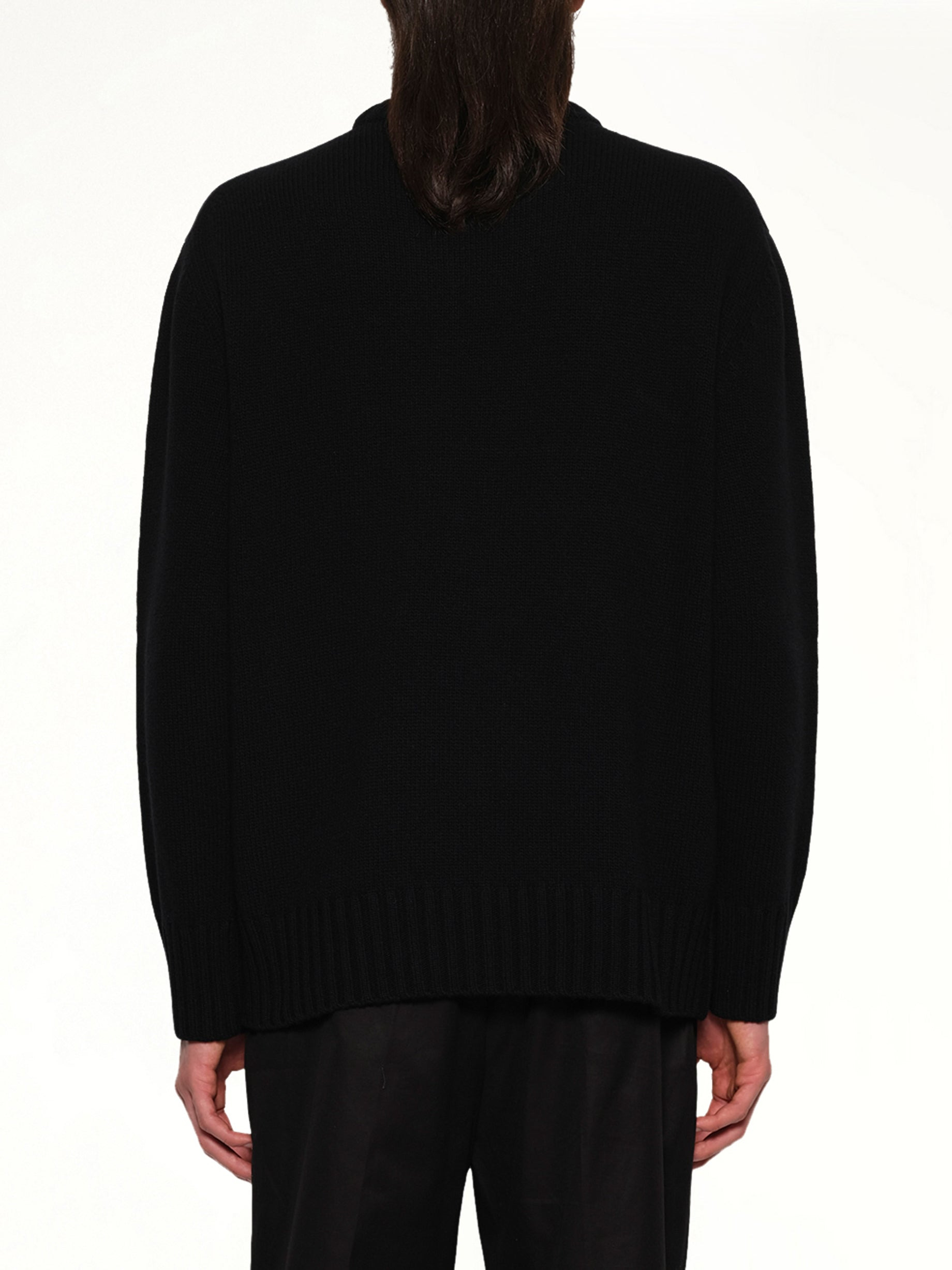 MA Crest Crewneck in Black - 5