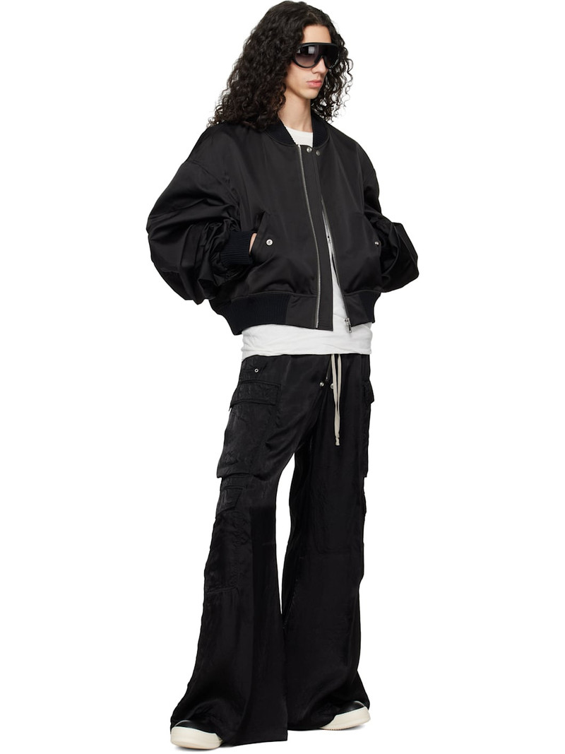 Rick Owens Black Temple Secchia Flight Jacket outlook
