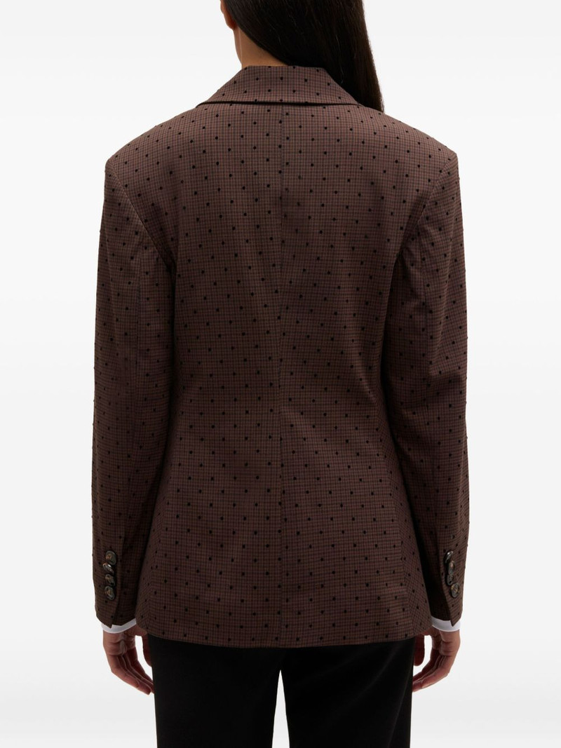 single-breasted polka dot blazer 4