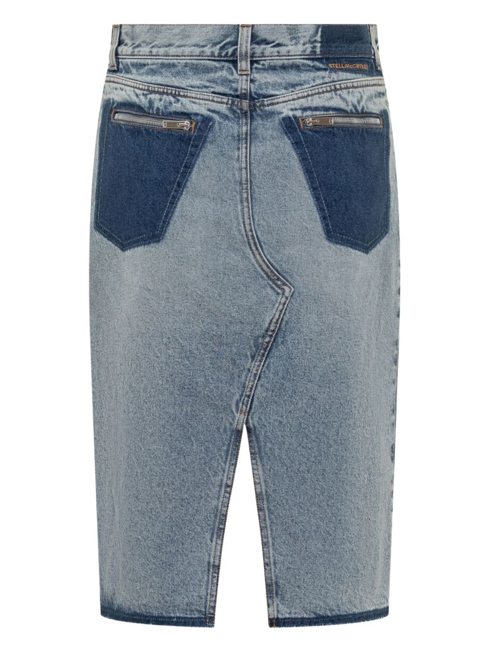 asymmetrical denim skirt - 2