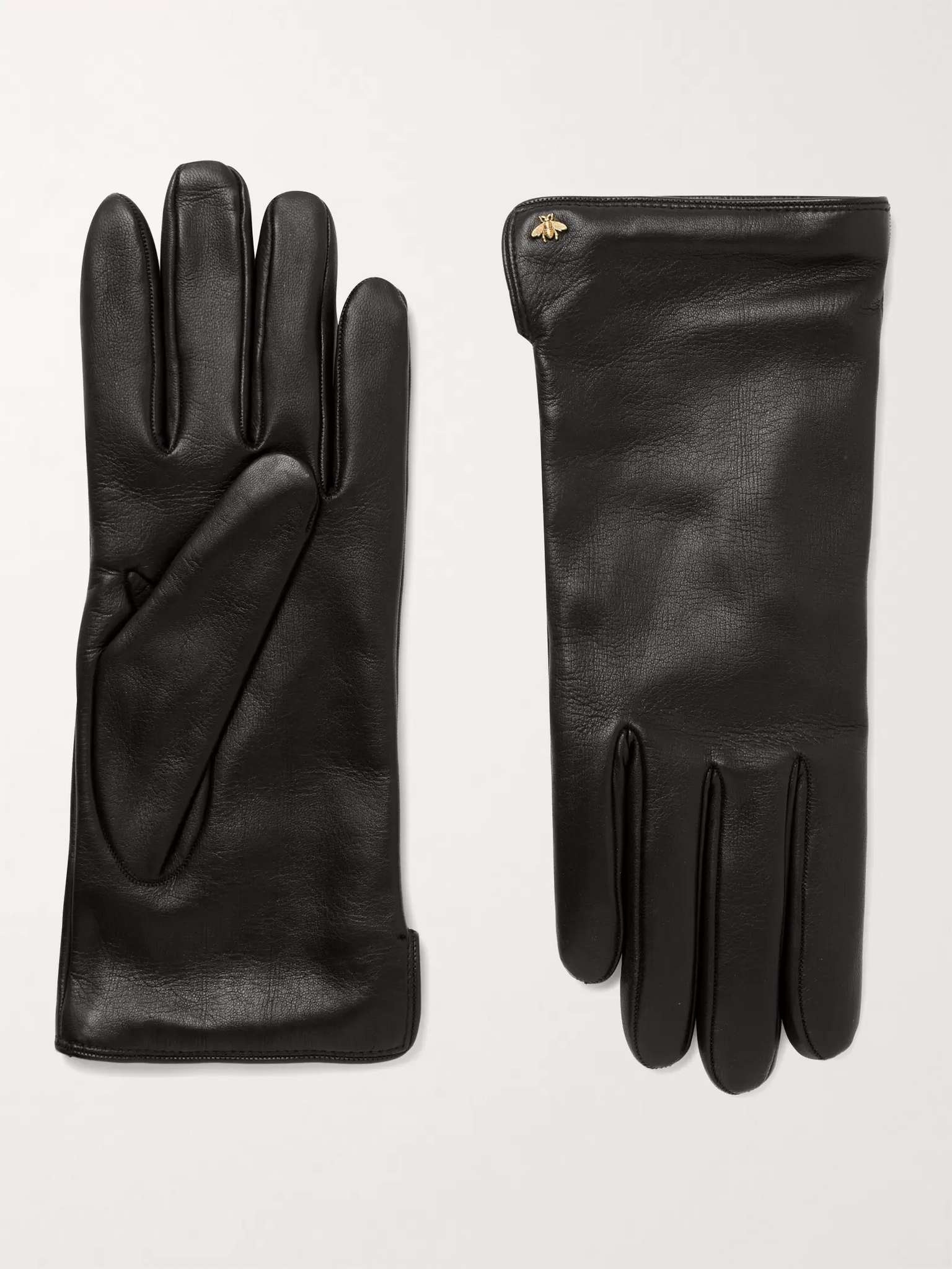 Logo-Embellished Leather Gloves - 3